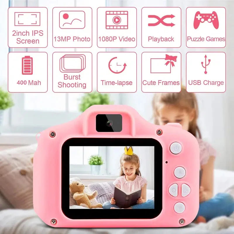 Câmera Digital Infantil PRO Resistente + Cartão 32G