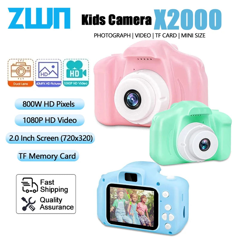 Camera Digital Infantil PRO Resistente + Cartao 32G-1